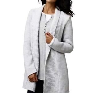 J. Jill Alpaca Blend Chunky Cardigan Gray